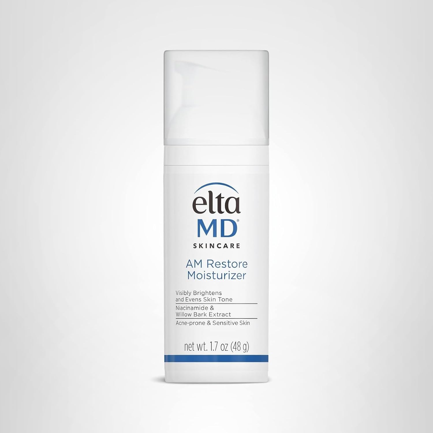 EltaMD AM Restore Face Moisturizer for Women and Men, Light Moisturizer Face Cream, Made with Niacinamide and Hyaluronic Acid, 1.7 oz Pump