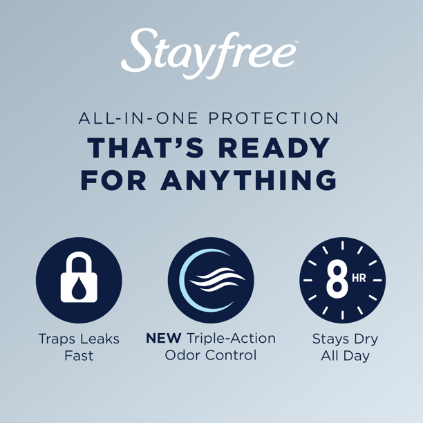 Stayfree Ultra Thin Regular Pads With Wings, Unscented, Regular