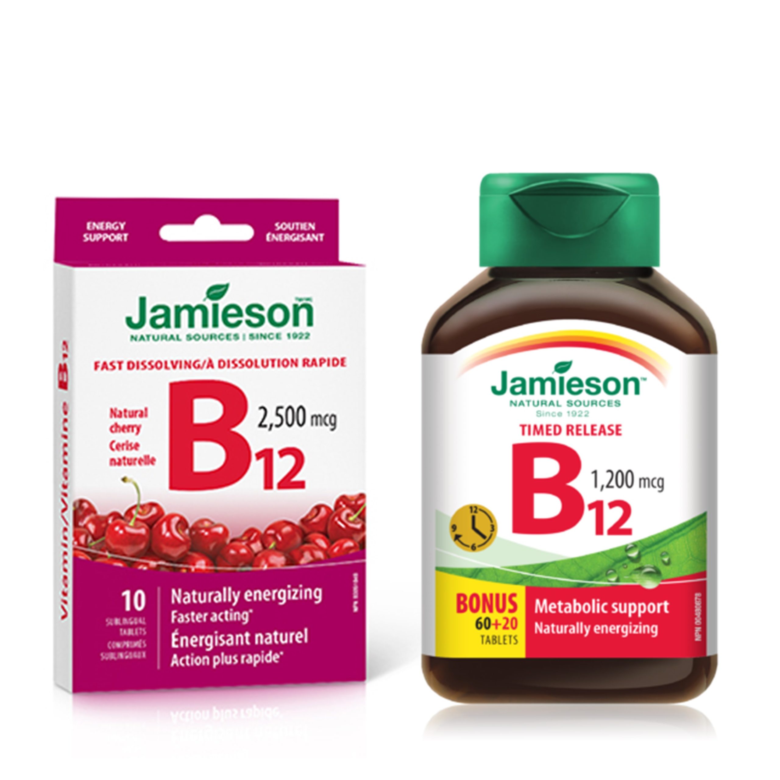 Jamieson Vitamin B12 2500mcg + Jamieson B12 80ct Banded Offer ...