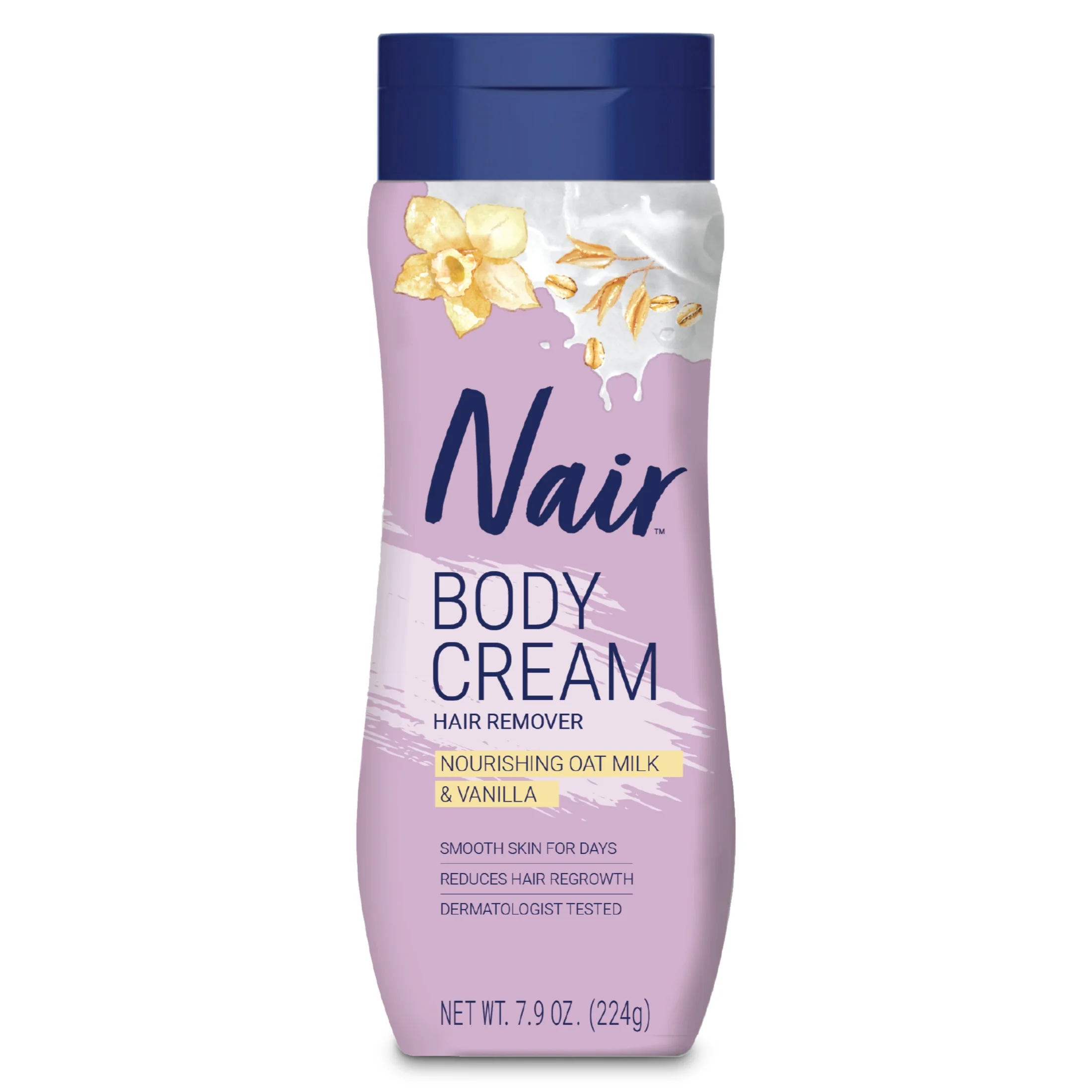 Nair Hair Removal Body Cream With Cocoa Butter and Vitamin E, Leg and Body Hair Remover, 7.9Oz Bottle