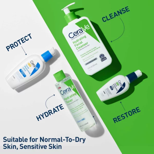 CeraVe Hydrating Facial Toner, Alcohol-Free & Fragrance-Free Face Toner, 6.8 fl oz - Image 4