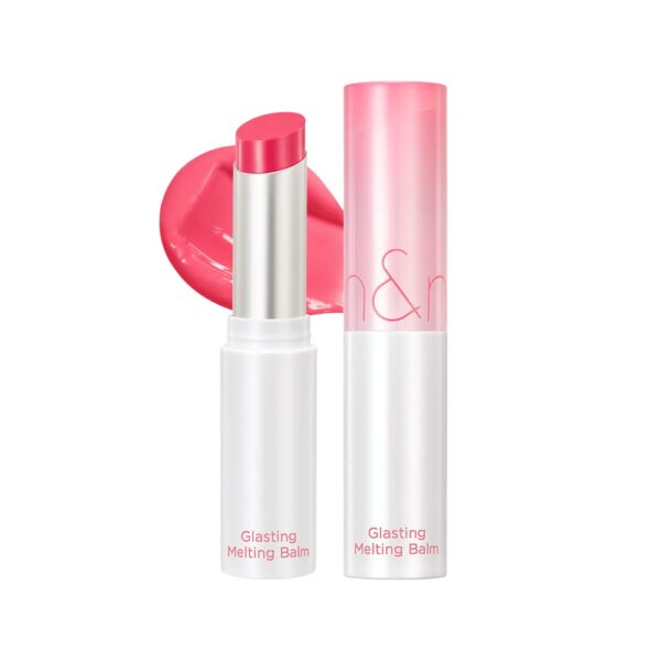 rom&nd Glasting Melting Balm 3.5g, 02 LOVEY PINK, Glossy, Pump Lips, Moisture, Translucent, Water Bomb, High Pigmented, Vegan