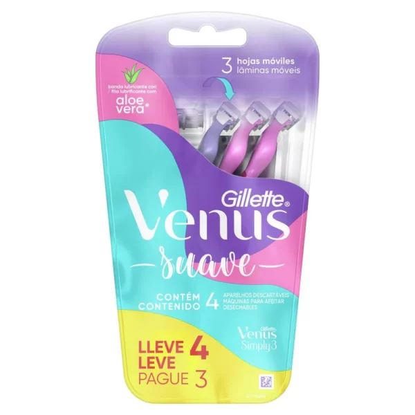 Gillette Venus Suave Disposable Shaver - 4 ct