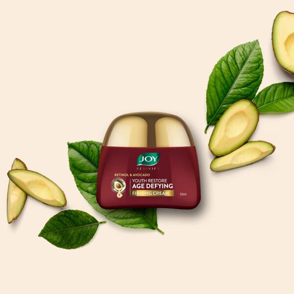 Joy Revivify Retinol & Avocado Youth Restore Age Defying Firming Cream - 50ml - Image 5