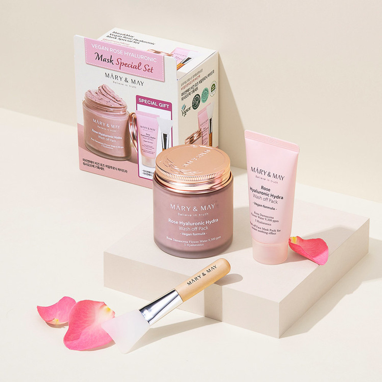 Mary & May Vegan Rose Hyaluronic Mask Special Set - Image 3