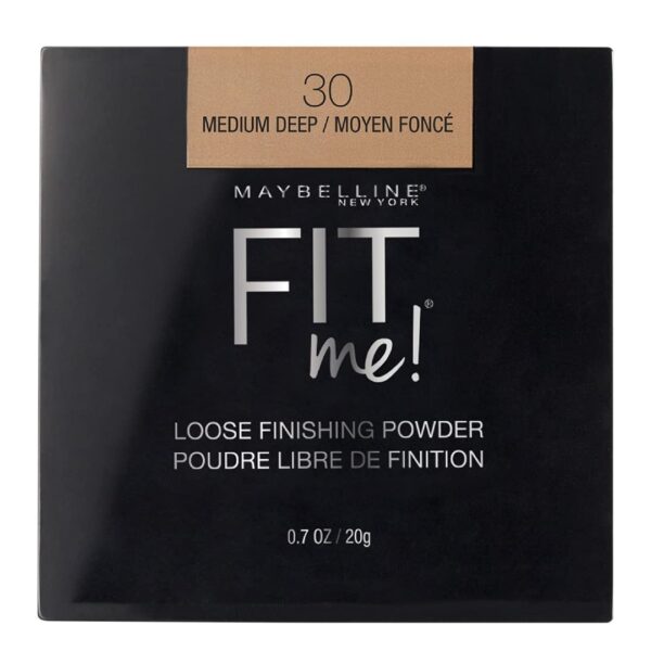 Maybelline Fit Me Loose Setting Powder, Face Powder Makeup & Finishing Powder, Medium Deep 30