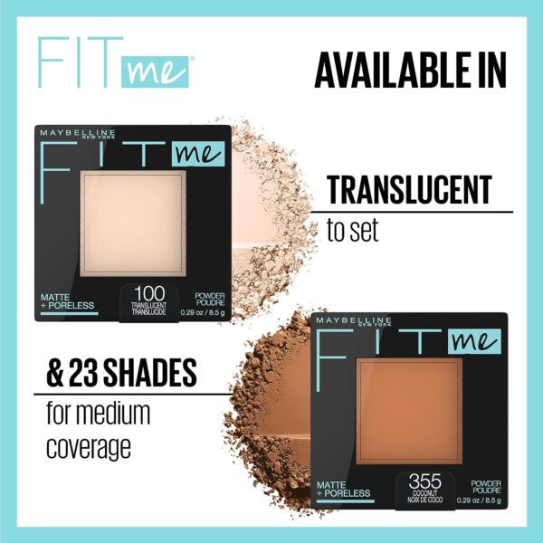 Maybelline Fit Me Matte and Poreless Powder, 30 ml, Number 220, Natural Beige 220 - Image 5