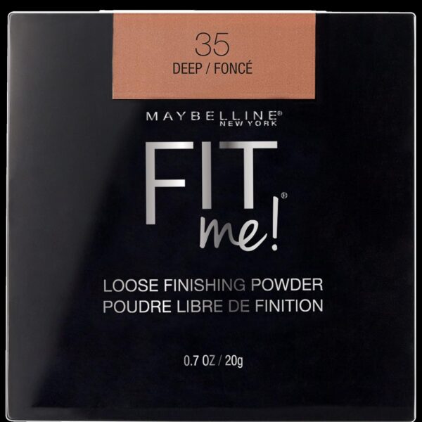 Maybelline Fit Me Loose Setting Powder, Face Powder Makeup & Finishing Powder, Deep 35