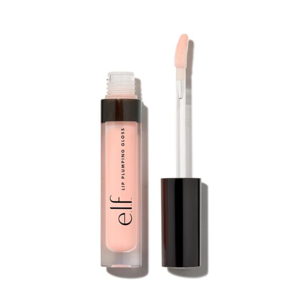 e.l.f. Lip Plumping Gloss, Hydrating, Nourishing, Invigorating, High-Shine, Plumps, Volumizes, Cools, Soothes, Shimmer, Pink Cosmo 8 Ounce 0.09 Fl Oz (Online Only)