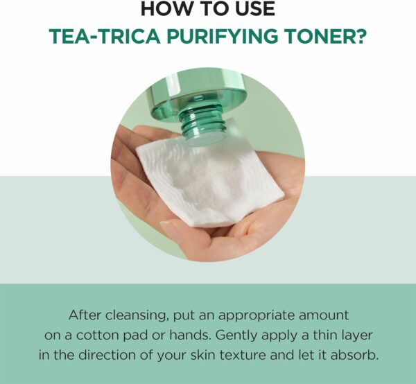 SKIN1004 Tea-Trica Purifying Toner 7.10 fl.oz, 210ml, Soothing Hydration, Acne Care - Image 7