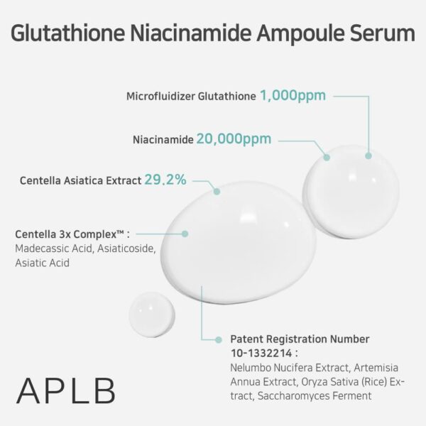 APLB Glutathione Niacinamide Ampoule Serum (Online Only) - Image 5