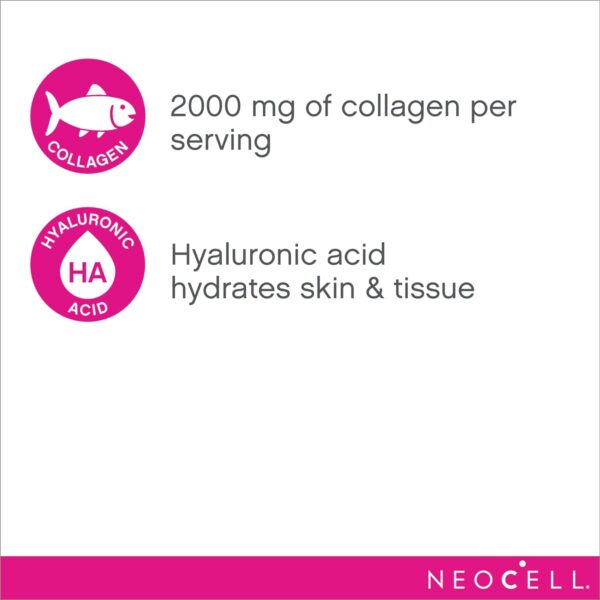 NeoCell Marine Collagen With Collagen Type 1 and 3 and Hyaluronic Acid, With Hydrolyzed Collagen, Skin Health Supplement, Capsule, 120 Count - Image 4