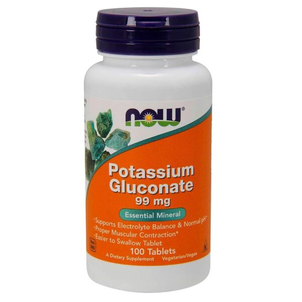 Now Foods Potassium Gluconate, 100 CT