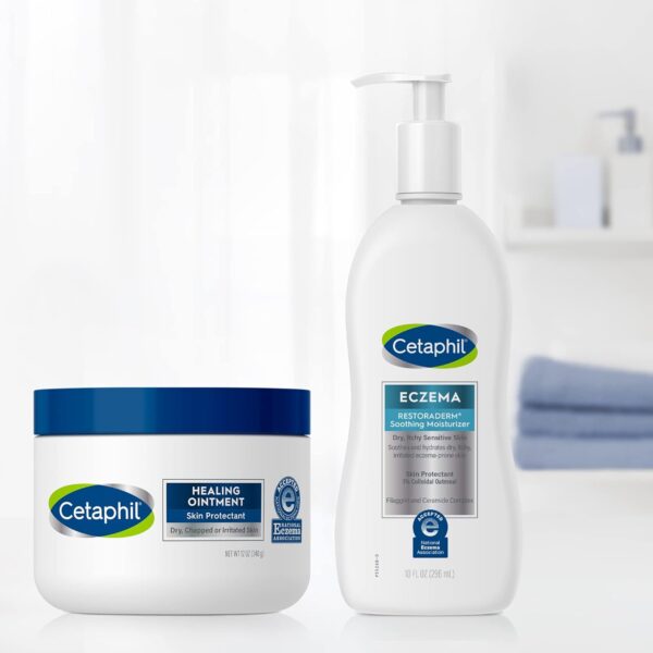 Cetaphil Healing Ointment, 12 oz, For Dry, Chapped, Irritated Skin, Heals and Protects, Soothes Cracked Hands and Chapped Lips, Hypoallergenic, Fragrance Free - Image 7