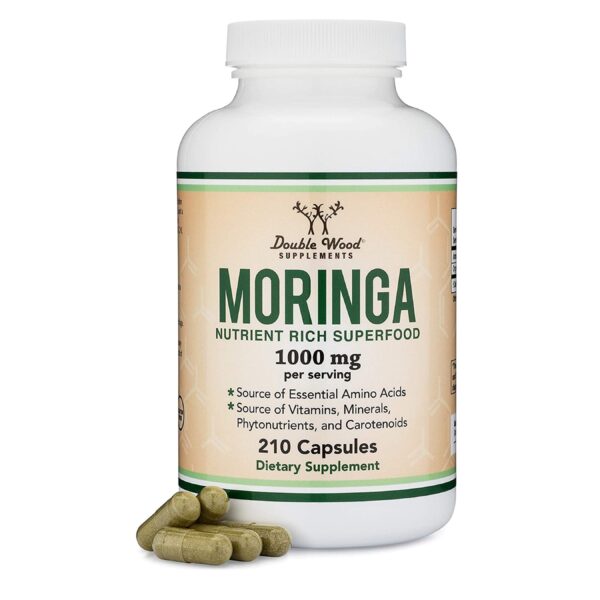 Double Wood Moringa 1000mg, 210 Capsules