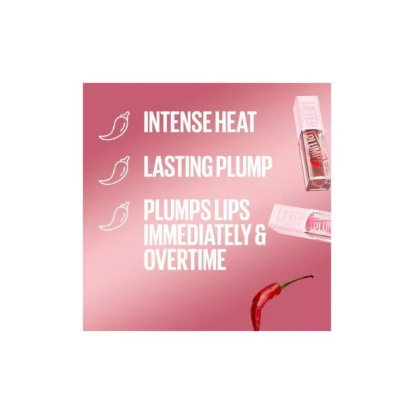 Maybelline Lifter Gloss Lifter Plump Lip Plumper Gloss with Maxi-Lip - 0.18 fl oz - HOT HONEY - Image 4