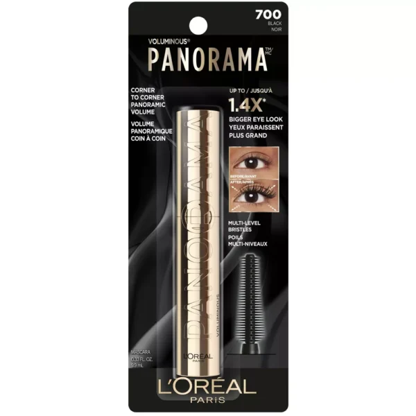 L'Oreal Paris Voluminous Panorama Volumizing and Lengthening Mascara - 0.33 fl oz -#700 Black
