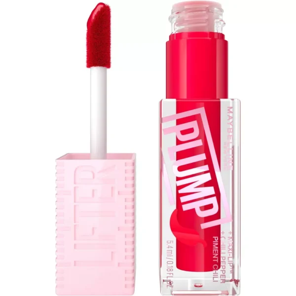 Maybelline Lifter Gloss Lifter Plump Lip Plumper Gloss with Maxi-Lip - 0.18 fl oz - RED FLAG