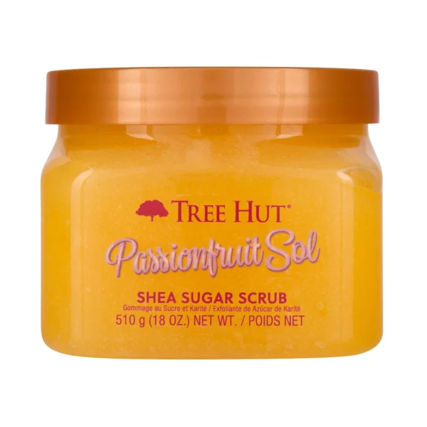 Tree Hut Passionfruit Sol Shea Sugar Scrub, 18 oz