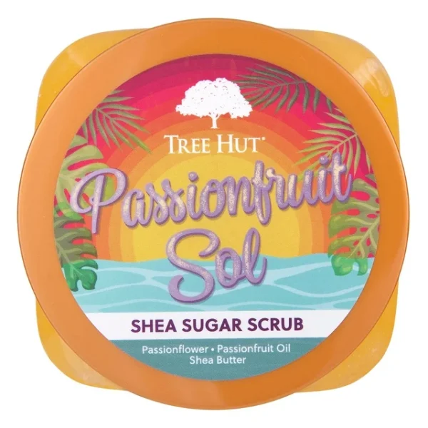 Tree Hut Passionfruit Sol Shea Sugar Scrub, 18 oz - Image 4