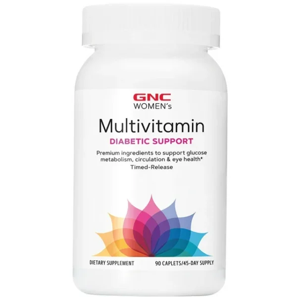 GNC Women's Multivitamin Diabetic Support, 90 Caplets