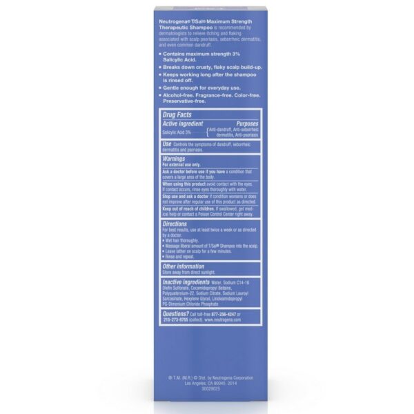 Neutrogena T/Sal Therapeutic Shampoo, Scalp Build-Up Control 4.5 oz - Image 3