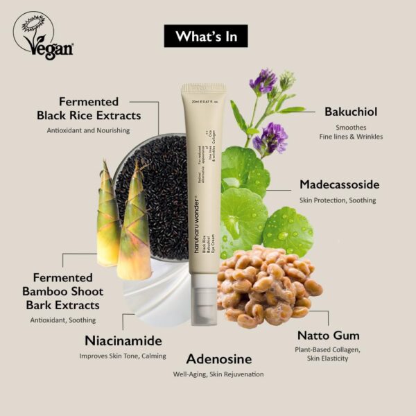 Haruharu Wonder, Black Rice Bakuchiol Eye Cream 0.67 fl.oz / 20ml - Image 3