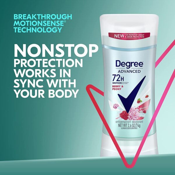 Degree Berry & Peony Antiperspirant Deodorant Stick 2.6oz - Image 3