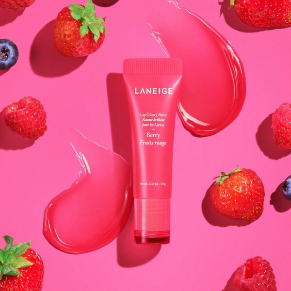 LANEIGE Lip Glowy Balm: Hydrate, Glossy, Lightweight, Moisturize & Tint with Shea Butter - Image 4