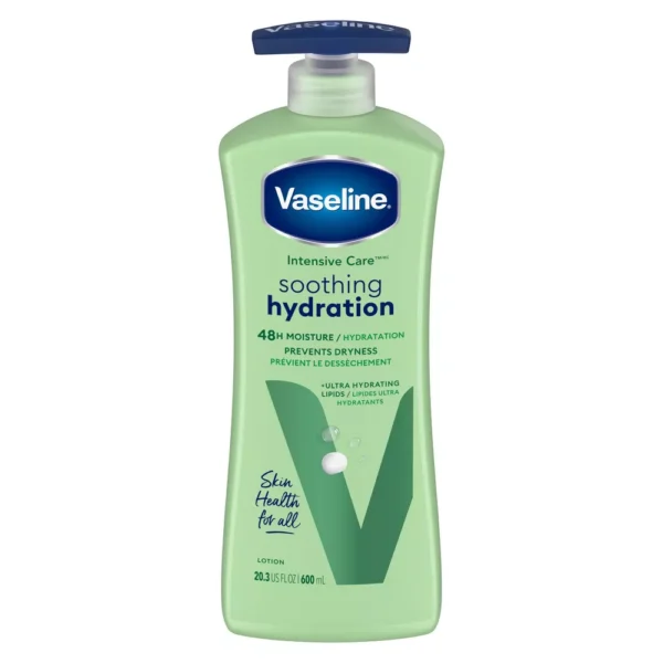 Vaseline Intensive Care Soothing Hydration Hand and Body Lotion Aloe 20.3oz - Image 2