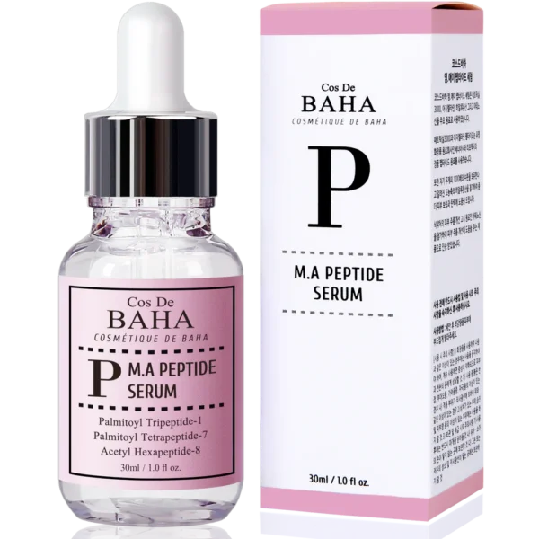 Cos de BAHA Peptide Complex Facial Serum with Matrixyl 3000 & Argireline - Anti Aging & Wrinkles - 1oz (30ml)