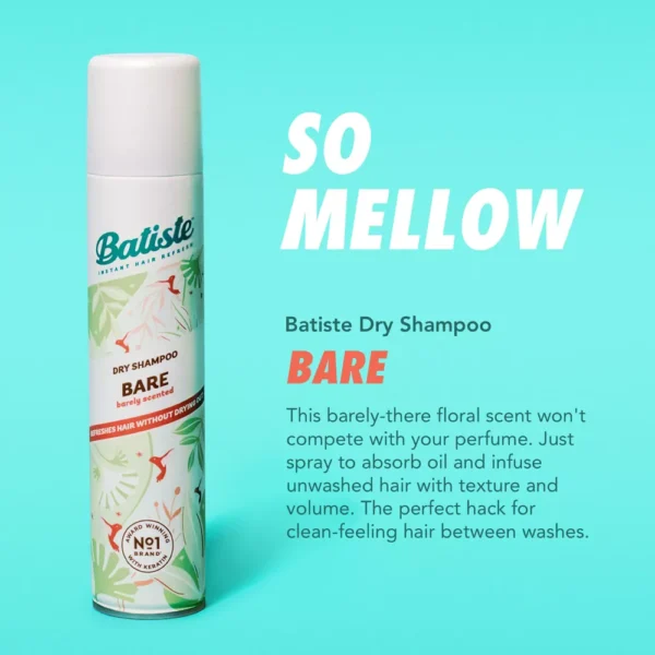 Batiste Bare Dry Shampoo Barely Scented 3.8oz - Image 4