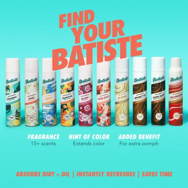 Batiste Bare Dry Shampoo Barely Scented 3.8oz - Image 5