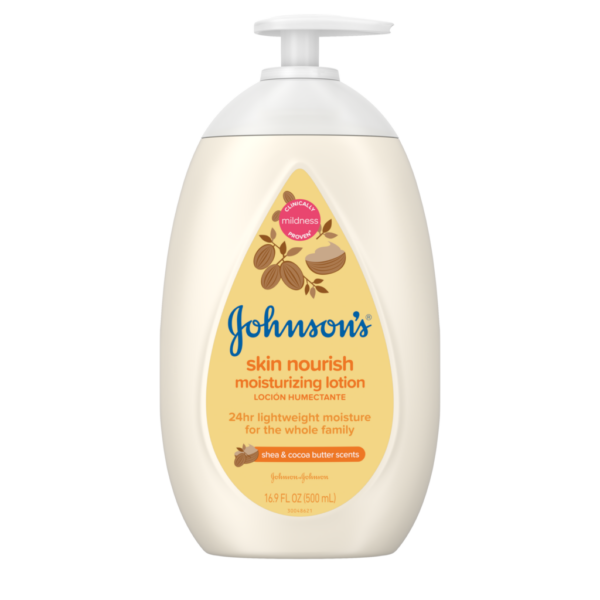 Johnson's  Skin Nourish Moisturizing Lotion with Shea and Cocoa Butter Scents 16.9oz - Image 4