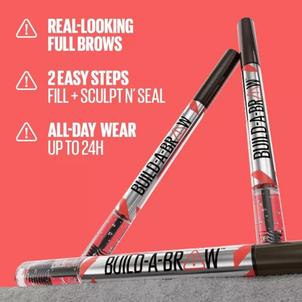Maybelline  Maybelline Build-A-Brow 2-in-1 Eyebrow Pen & Sealing Eyebrow Gel - 0.05 fl oz. - Image 7