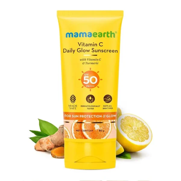 mamaearth Vitamin C Daily Glow Sunscreen 80g