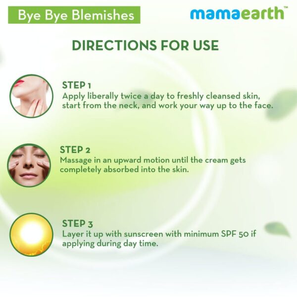 mamaearth Bye Bye Blemishes Face Cream for Reducing Pigmentation 30ml - Image 6