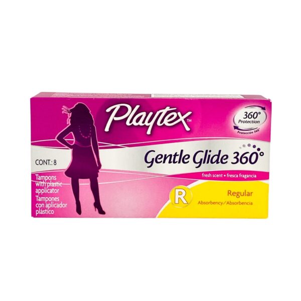 PLAYTEX SIMPLY GENTLE GLIDE, LIGHTLY SCENTED 8ct Tampons Regular (Packaging May Vary)