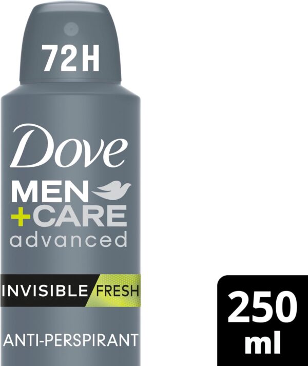 Dove Men+ Care Advanced Invisible Fresh 72h Antiperspirant Aerosol 250 mL - Image 3