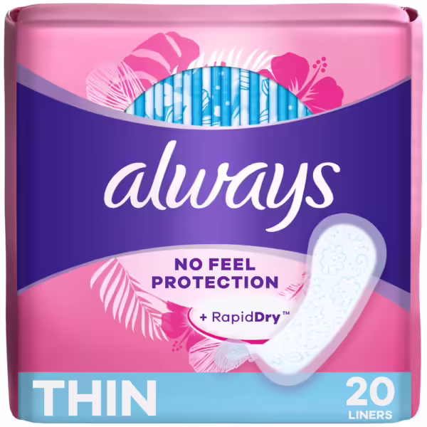 Always Dailies Thin Unscented Panty Liners - Image 2
