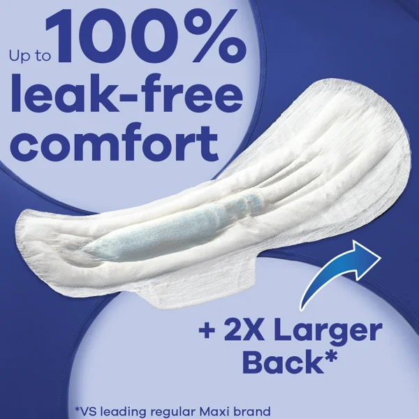 Always Maxi Pads with Wings, Size 5, Extra Heavy Overnight Absorbency, 27 CT - Image 5