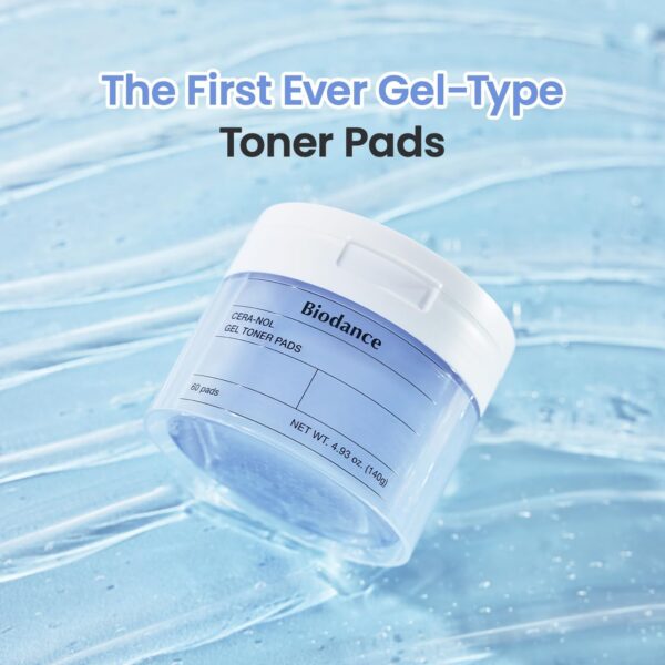 Biodance Cera-nol Gel Toner Pads | Hydrating, Soothing Korean Toner Pads for Sensitive Skin | 4.93 fl.oz.(140g), 60Pads - Image 3
