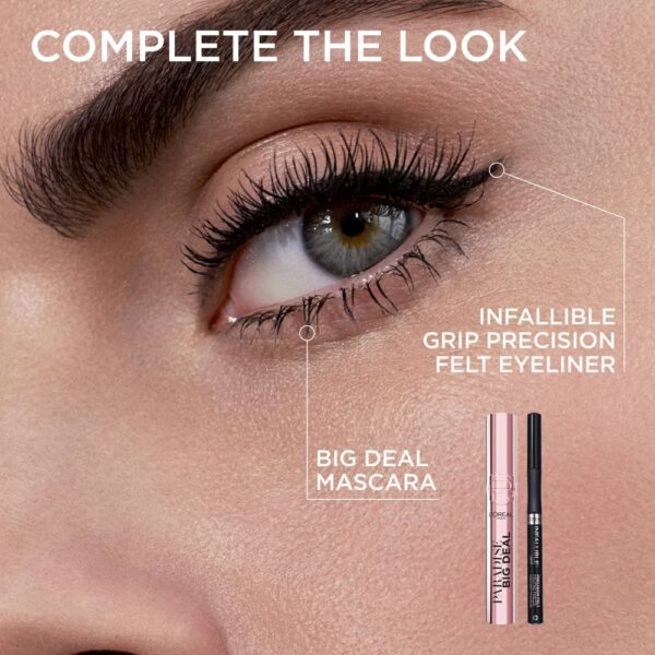 L'Oreal Paris Paradise Big Deal Volumizing and Lengthening Mascara - 0.33 fl oz- 775 Blackest Black - Image 4