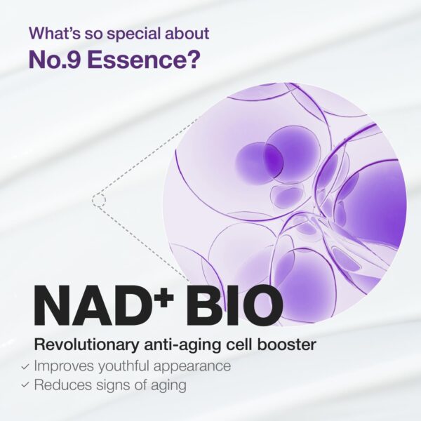 numbuzin No.9 Essence | NAD+ BIO Lifting-sil Essence | Lifting, Firming, Wrinkles, Fine Lines, Elasticity | Peptides, NAD+ | Serum for Aging, Dull Skin | 1.69 fl. oz. - Image 8