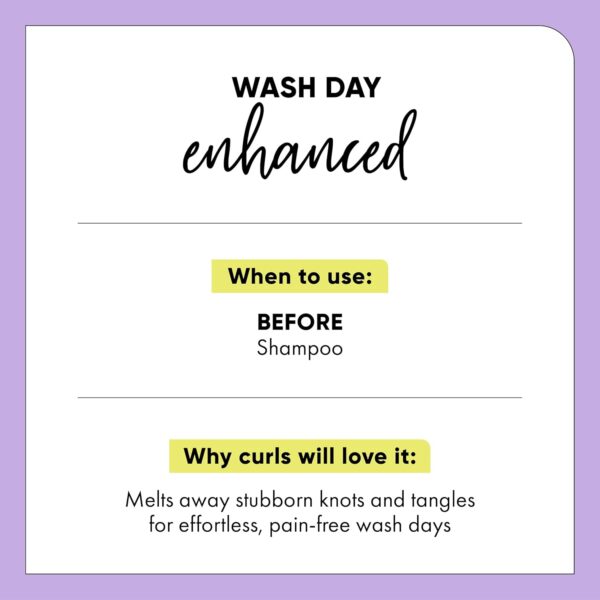 HASK Mega Slip Pre-Shampoo Detangler with Aloe Juice & Squalane for Wavy, Curly, Coily & Kinky Hair, Moisturizes, Adds Slip, Reduces Breakage, Vegan, Sulfate-Free, – 12 fl oz - Image 4