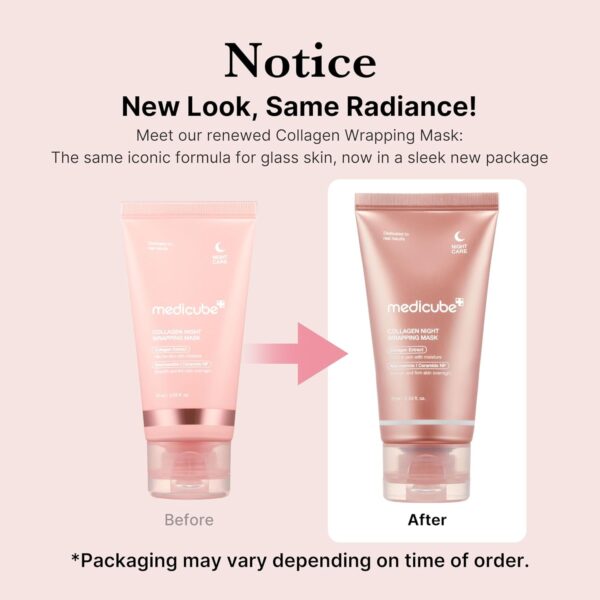 medicube Collagen Overnight Wrapping Peel Off Facial Mask Pack - Elasticity & Hydration Care, Reduces Sagging & Dullness - Hydrolyzed Collagen For Glowing Skin 2.53 fl.oz - Image 4