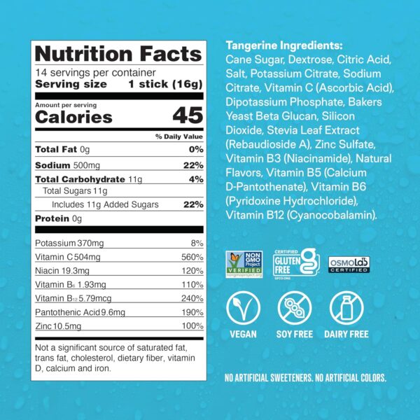 Liquid IV Hydration Multiplier +Immune Support - Tangerine | Electrolyte Powder Drink Mix | 1 Pack (14 Servings) - Image 5