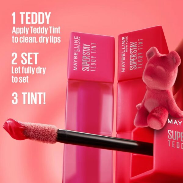 Maybelline Super Stay Teddy Tint Long Lasting Matte Lip Tint - 0.17 fl oz - 55 KneeHigh - Image 8