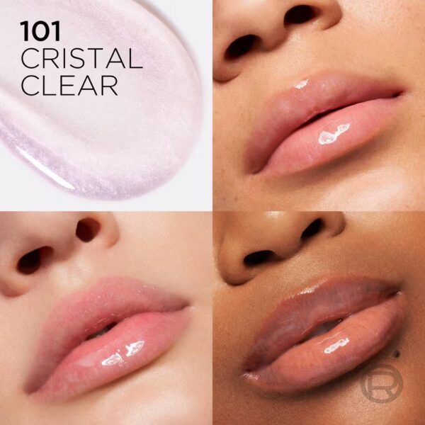 L'Oreal Paris Plump Ambition Hyaluron Lip Oil Plumping Lip Gloss - 0.16 fl oz - Latte Glace - Image 6