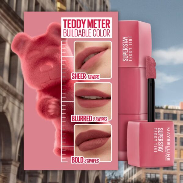 Maybelline Super Stay Teddy Tint Long Lasting Matte Lip Tint - 0.17 fl oz - 55 KneeHigh - Image 6